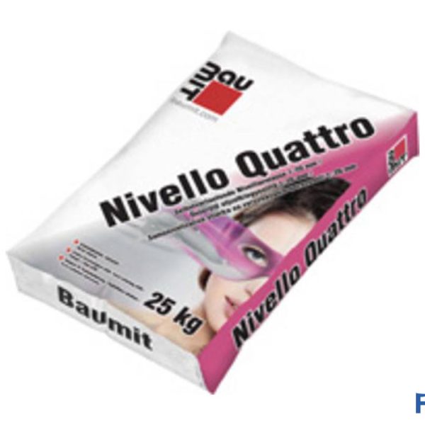 Baumit Nivello Quattro aljzatkiegyenlítő 25 kg (Tömítők, ragasztók, Csemperagasztás kategória) a Fess Festékszakáruház kínálatából
