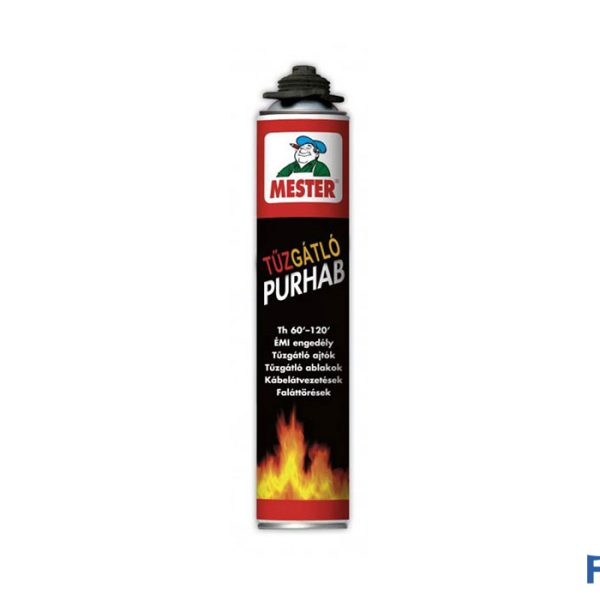 Mester tűzgátló purhab (szerelőhab) 750ml (Tömítők, ragasztók, Tömítés kategória) a Fess Festékszakáruház kínálatából