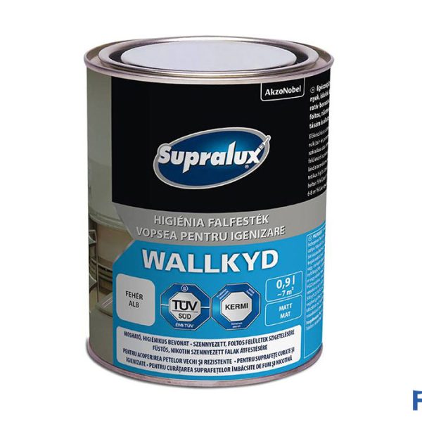 Supralux Wallkyd higiéniai festék 0,9 liter (Egyéb festékek és kiegészítők, Festékek, Falfestékek, Problémás falfelületek festése kategória) a Fess Festékszakáruház kínálatából
